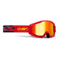 FMFVS Powercore Mirror Red Lens Helmet Goggles - Flame Red