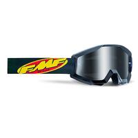 FMFVS Power Core Youth Mirror Silver Lens Motorcycle Goggles - Core Black