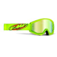 FMFVS Power Core Youth Mirror Gold Lens Motorcycle Goggles - Core Yellow