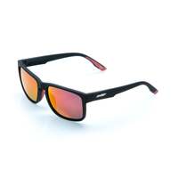 FMFVS Matte Black Gears Sunglasses - Red Mirror Lens