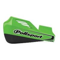 Polisport MX Rocks Hand Guard + Universal Aluminium Fit Kit - Green
