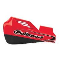 Polisport MX Rocks Hand Guard + Universal Aluminium Fit Kit - Red