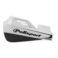 Polisport MX Rocks Hand Guard + Universal Aluminium Fit Kit - White