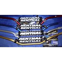 Renthal Button High/5.5 In MX Rise With Pad Handlebars - Black