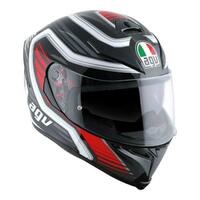 AGV K-5 S Darkstorm Motorcycle Helmet - Matte Black/Red