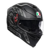 AGV K5 S Tornado Motorcycle Helmet - Matte e Black/Silver