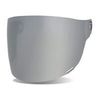 Bell Bullitt Flat Dark Face Shield Helmet Visor - Silver Iridium/Black Tab