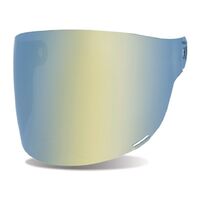 Bell Bullitt Flat Dark Face Shield Helmet Visor - Gold Iridium/Black Tab