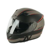  Nitro N2300 Axiom DVS Motorcycle Helmet  Satin Black/Green/Red  2XL