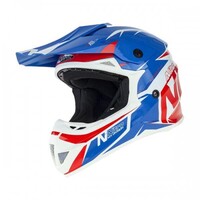 Nitro MX620 Podium Motorcycle Helmet - Blue/Red/White