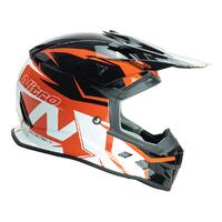 Nitro MX700 Off Road Motorcycle Helmet  Youth Black/Red/White S 48cm