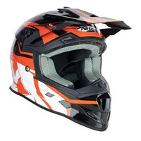 Nitro MX700 Youth Motorcycle Helmet - Black/Red/White