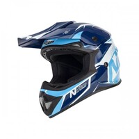 Nitro MX620 Podium Motorycle Helmet Junior Blue/Light Blue Small