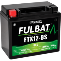 Fulbat FTX12ABS GEL Powervolt Motorcycle Battery 12V Sealed