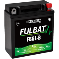 Fulbat FB5LB GEL Powervolt Motorcycle Battery 12V Sealed
