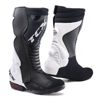 Tcx Racing Speedway Motorcycle Boots Size:45 - Black/White