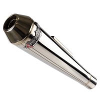 Lextek Classic Polished Stainless Steel Exhausts Silencer (Right Hand) 