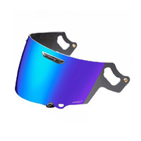 Arai Vas-V Max-Vision Motorcycle Helmet Visor - Mirror  Blue