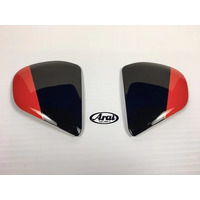 Arai Rx-7V Motorcycle Helmet Side Pods Statement Black (Set)