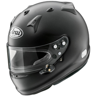 Arai GP-7 FRP With/M6 Motorcycle Helmet Size: Small - Frost Black