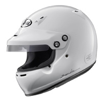 Arai GP-5W SA2020 With M6 Motorcycle Helmet Size: M - White 