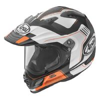 Arai XD-4 Vision Motorcycle Solid Full Face Helmet - Orange/White (SM)