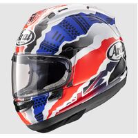 Arai Rx-7V Evo Doohan W/Champ Rep Motorcycle Helmet - Black/White/Blue/Red