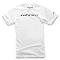Alpinestar Linear Wordmark T-Shirt White Black 