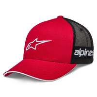 Alpinestar Back Straight Hat Red Black One Size