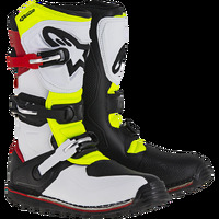 Alpinestar Tech T Trials Motorcycle Boot White Red Fluro Yellow (2351) /11