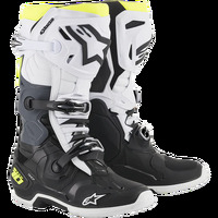 Alpinestar Tech 10 (My20) Motorcycle Boot Black White Yellow fluro (0125) /08