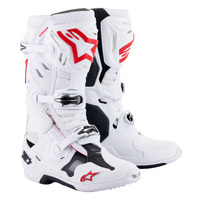 Alpinestars Tech 10 (My20) Motorcycle Boot Supervented White Bright Red 