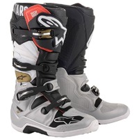 Alpinestar Tech 7 (My14) Motorcycle Boot  Black Silver White Gold 