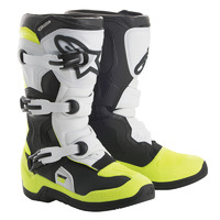Alpinestars Youth Tech 3S V2   Motocross Boots 5 - Black/White/Fluro Yellow