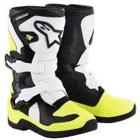 Alpinestars Tech 3S Kids Motocross Boots - Black/White/Fluro Yellow