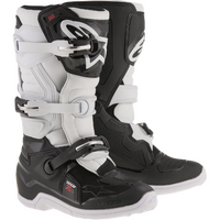 Alpinestars Tech 7S Motorcycle Boot Black White / Youth 