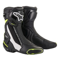 Alpinestars SMX Plus V2 Motocross Boots - Black/White/Fluro Yellow