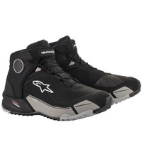 Alpinestars CRX Drystar Riding Motorcycle Shoes - Black/Cool Grey 