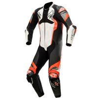 Alpinestars Atem V4 1-Piece Motorcycle Leather Suit Size:56 - White/Black/Fluro/Red