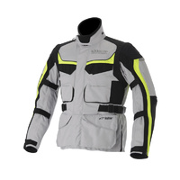 Alpinestars Calama Drystar Motorcycle Jacket - White/Grey/Yellow