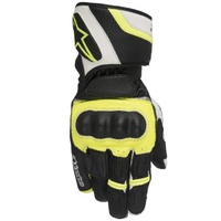 Alpinestars Mens SP-Z Waterproof Leather Gloves - Black/Yellow