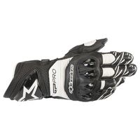 Alpinestars GP Pro R3 Motorcycle Leather Gloves - Black/White