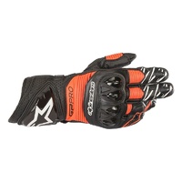 Alpinestars GP Pro R3 Motorcycle Leather Gloves Size:X-Large - Black/Fluo Red