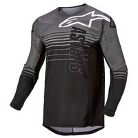 Alpinestars 2022 Techstar Graphite Motorcycle Jersey - Grey/Black