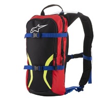 Alpinestars Iguana Hydration Motorcycle Backpack 6L - Black/Blue/Red/Fluro Yellow