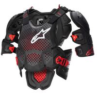 A10 V2 Motorcycle Full Chest Protector Anthracite Black Red (1431)