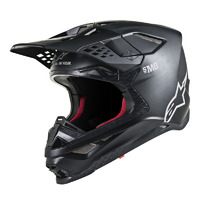 Alpinestars Supertech M8 Solid Motorcycle Helmet - Matte Black 