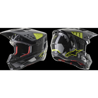 Alpinestars SM5 Rover ECE Motorcycle Helmet - Anthracite/Fluro Yellow 