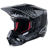 Alpinestars SM5 Solar Flare Helmet - Gloss Black/Grey/Cold
