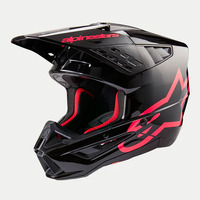 Alpinestar SM5 Corp Motorcycle Helmet Ece 22.06 Black Diva Pink Gloss / 54